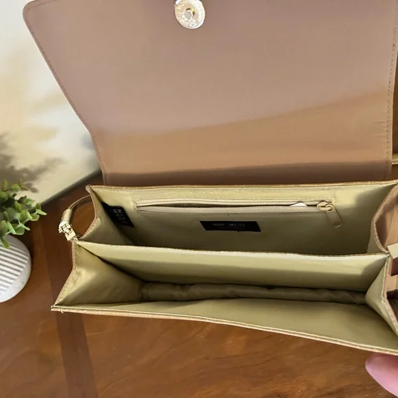 Nine West Tan Croc-Embossed Shoulder Bag - Picture 3 of 8